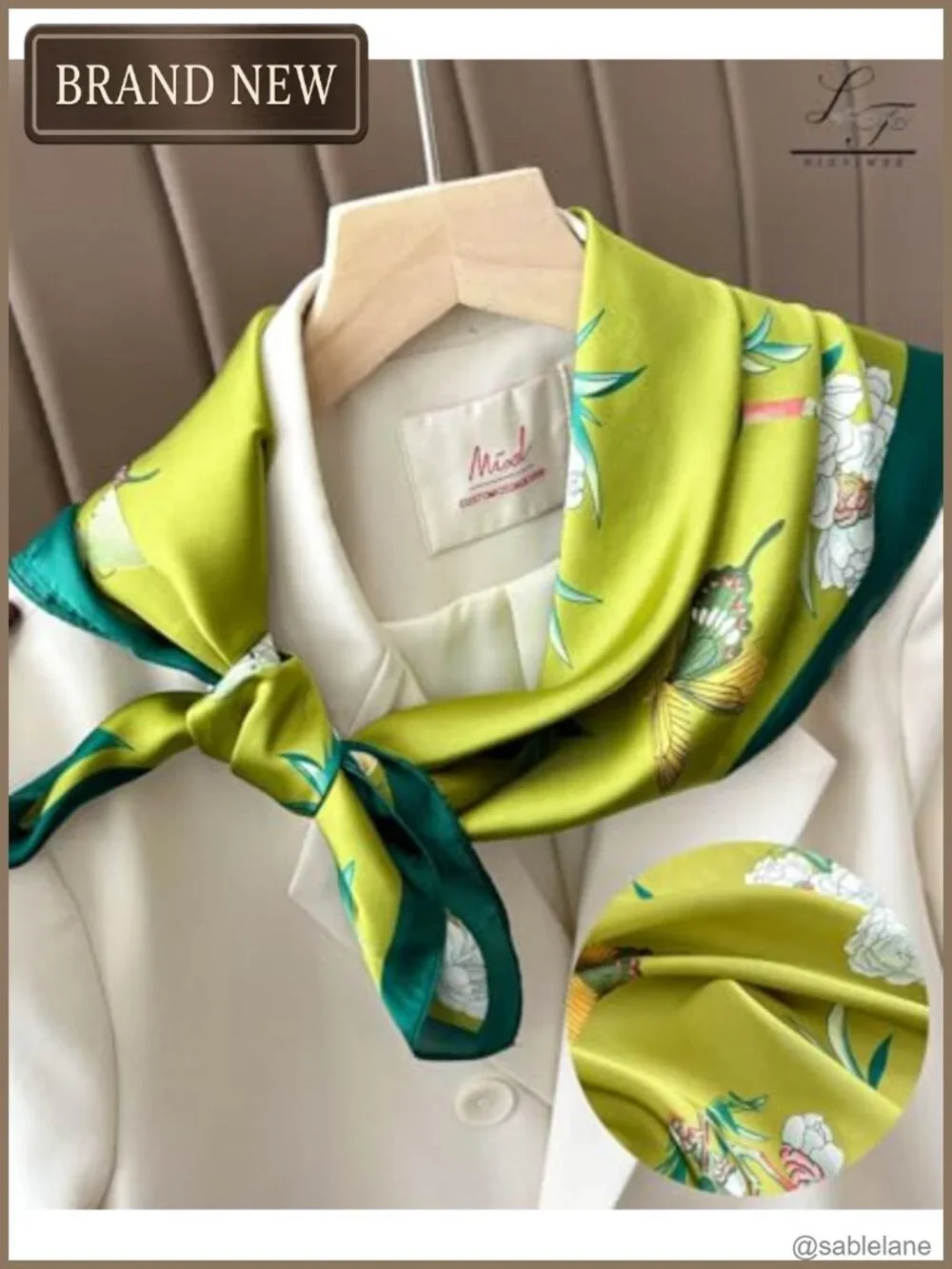 Satin Bandana Head Scarf for Women Lightweight Silk Scarf Multipurpose Hair
